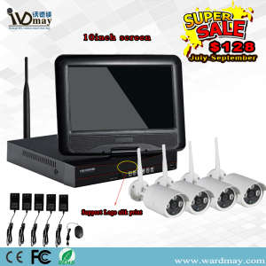 Hot Sale 10.1 Inch LCD Screen CCTV WiFi NVR IP Camera Systems