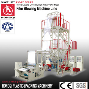 Die Head Rotation Three Layers Coextrusion Film Blowing Machine