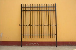 Powder Coated Pre Galvanized Spear Top Security Garrison Fencing